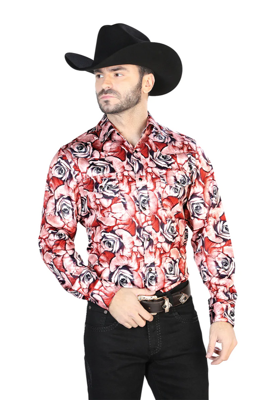 Bulls Printed Long Sleeve Cowboy Shirt - Western Shirt – Don Max