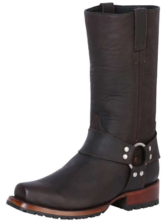 Classic Nobuck Leather Rodeo Cowboy Boots for Women 'El General' - ID: 40661