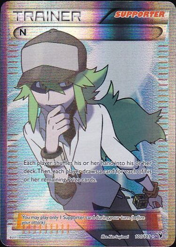 N - 101/101 Full Art Ultra RarePokemon Card SingleGotta Collect 'Em All! Pokemon