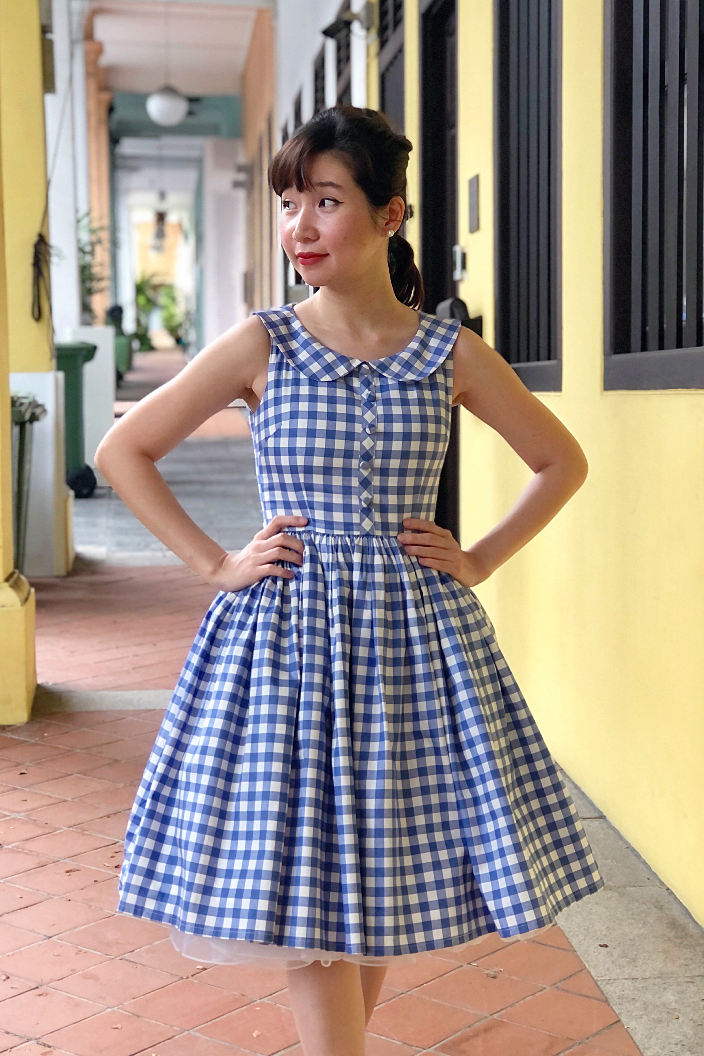 Blue Gingham Maude Dress – Shopbluebelle