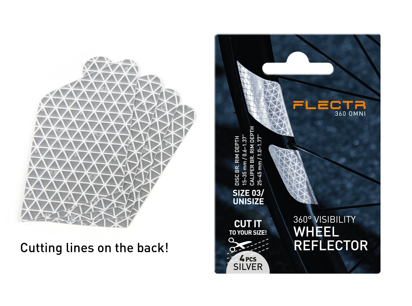 FLECTR 360 bicycle wheel rim reflector 