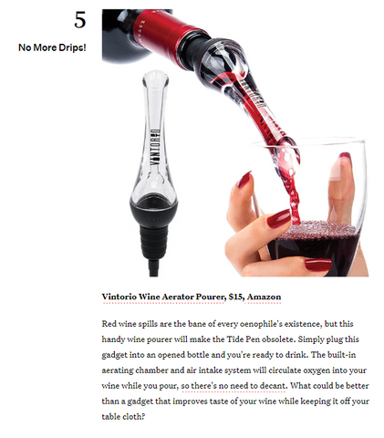 Vintorio Wine Aerator Pourer review from Bustle