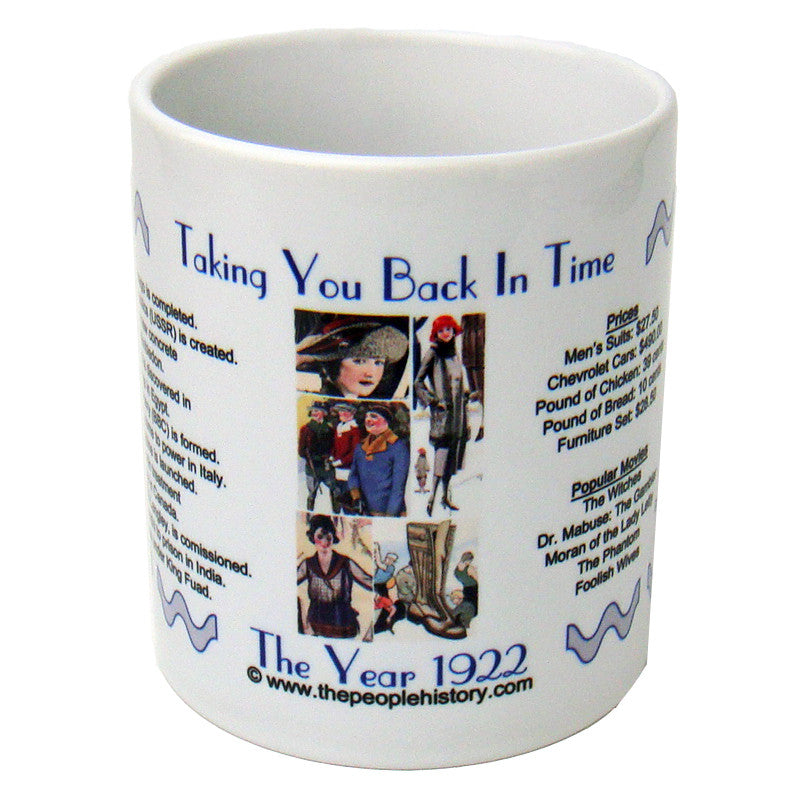 1922 Year In History Coffee Mug Includes Gift Box ...