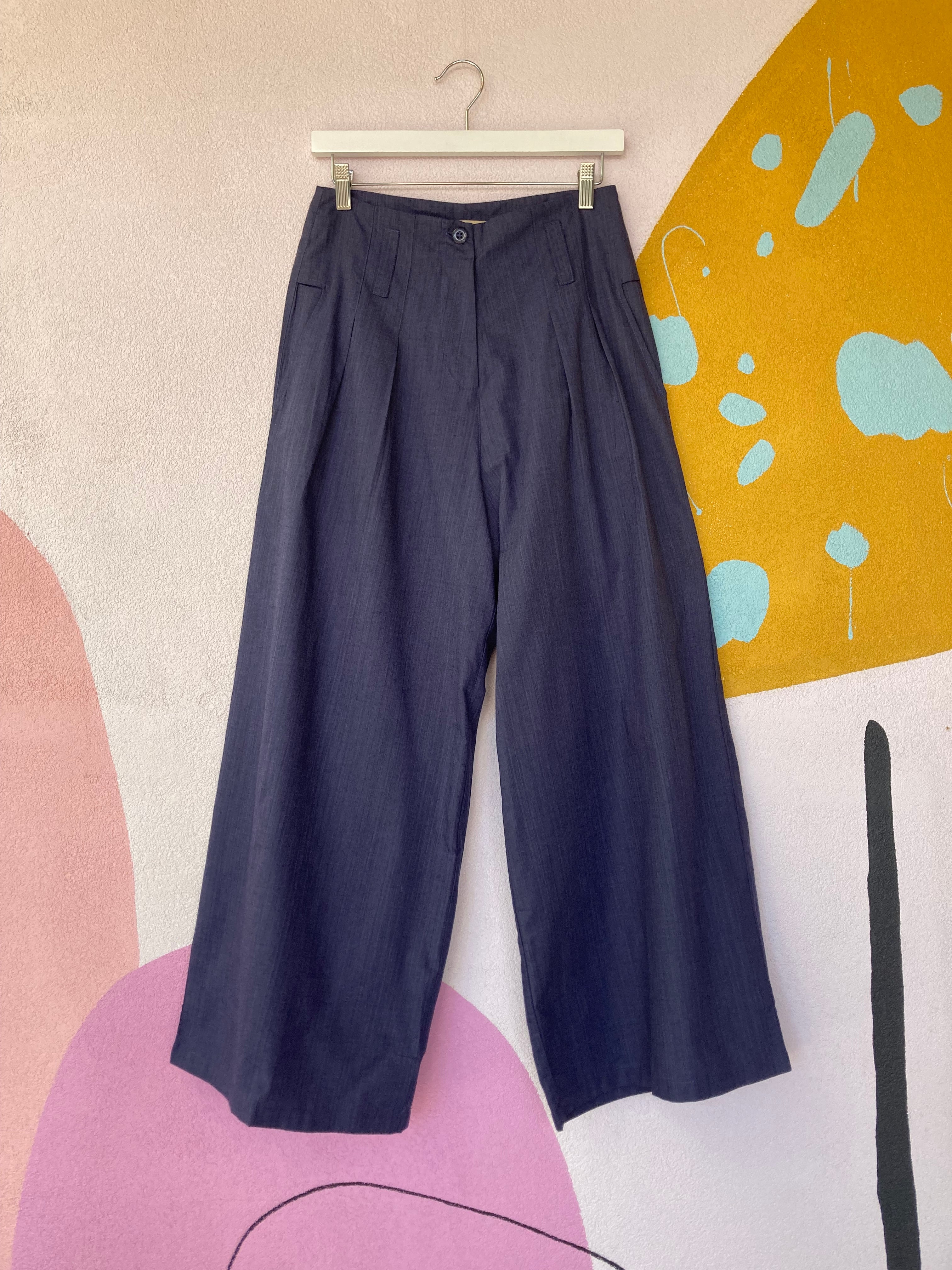 Soft Wide Pant in Blue