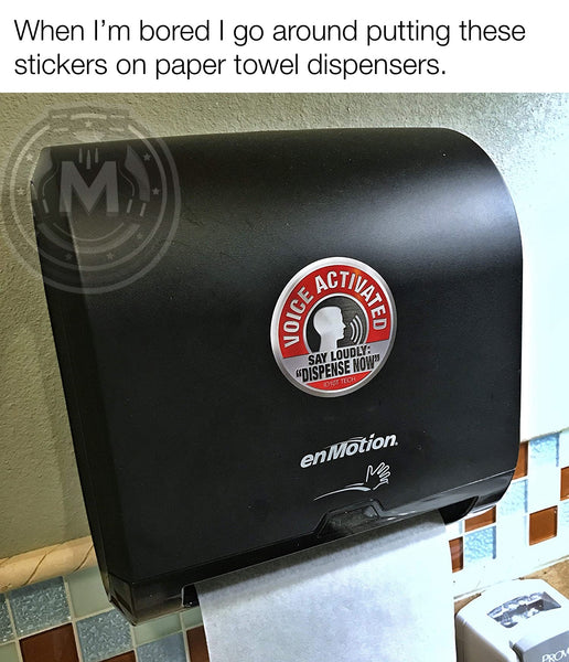 Paper Towels Sticker Prank