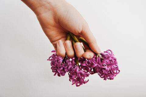 manicure, nails care, natural nails, natural manicure, flowers hands