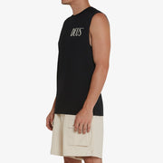 Rosso Muscle - Mens Vest Top - Black - firstmasonicdistrict