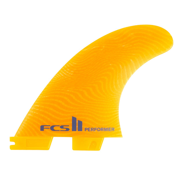 FCS II Performer Neo Glass Eco Tri Fins - Large - Mango - firstmasonicdistrict