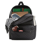 Old Skool Check Backpack - One Size - Black/Charcoal - firstmasonicdistrict