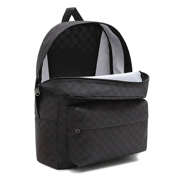 Old Skool Check Backpack - One Size - Black/Charcoal - firstmasonicdistrict