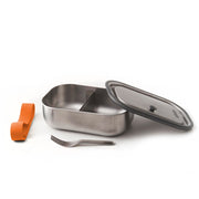 Stainless Steel Lunch Box - Large (1L (34 fl oz) - Orange - firstmasonicdistrict