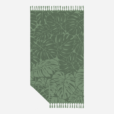 Tarovine Beach Towel - One Size - Green - firstmasonicdistrict