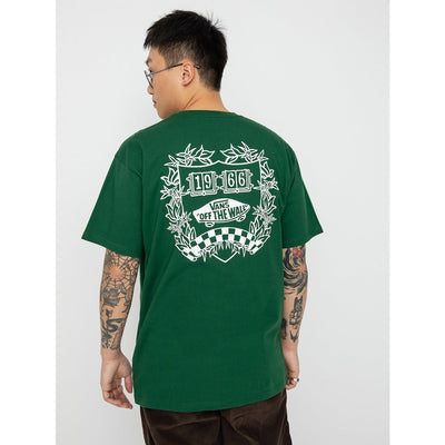 Academy Crest SS T-Shirt - Mens Short Sleeve Tee - Eden Green - firstmasonicdistrict