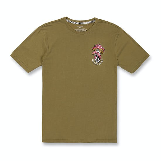 Volcom Fty Psychike Slim Tee - Mens Short Sleeve T-Shirt - Old Mill - firstmasonicdistrict