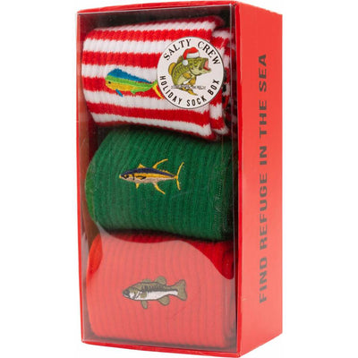 Fishmas 2 Holiday 3 pack of assorted socks - firstmasonicdistrict