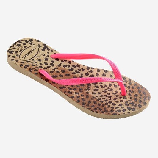 Hav. Slim Animals | Sand Grey/Pink | Kids Flip Flops - firstmasonicdistrict