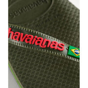 Hav. Brasil Logo | Green | Flip Flops - firstmasonicdistrict
