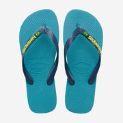 Hav. Brasil Logo | Nautical Blue | Flip Flops - firstmasonicdistrict