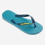 Hav. Brasil Logo | Nautical Blue | Flip Flops - firstmasonicdistrict