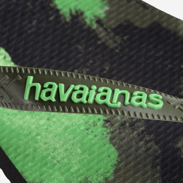 Havaianas Top Camu - Mens Flip Flops - Black/Moss - firstmasonicdistrict