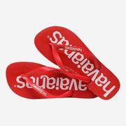 Hav. Top Logomania II | Ruby Red | Flip Flops - firstmasonicdistrict