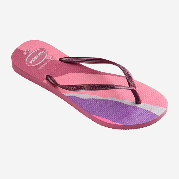 Havaianas Slim Palette Glow - Womens Flip Flops - Velvet Rose - firstmasonicdistrict