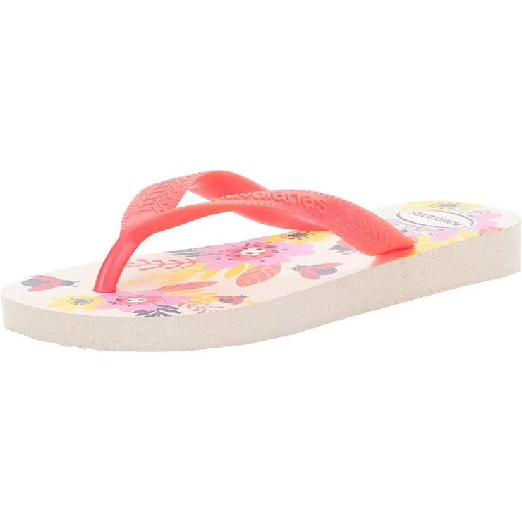 Havaianas Kids Flores - Girls Flip Flops - Beige - firstmasonicdistrict