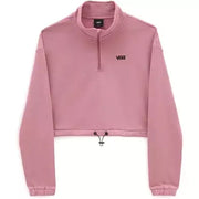 Womens Left Chest Half Zip Sweatshirt / Lilas Pink - firstmasonicdistrict