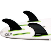 F8 Honeycomb Thruster Fin | Grey/Black | Large | Board Fin - firstmasonicdistrict