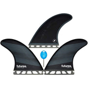 F8 Honeycomb Thruster Fin | Grey/Black | Large | Board Fin - firstmasonicdistrict