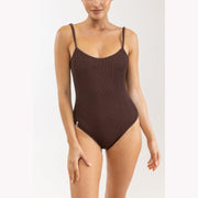 Wave Break Minimal One Piece - Chocolate - firstmasonicdistrict