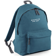 Mango's backpack | white logo - firstmasonicdistrict