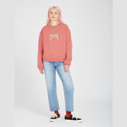 Lookeeing For Sweatshirt - Womens Crew Fleece - Rosewood - firstmasonicdistrict