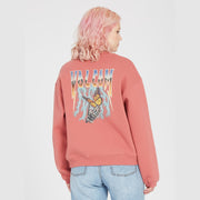 Lookeeing For Sweatshirt - Womens Crew Fleece - Rosewood - firstmasonicdistrict