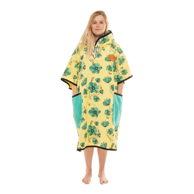 T Poncho - One Size - Coquelicot/Aqua - firstmasonicdistrict