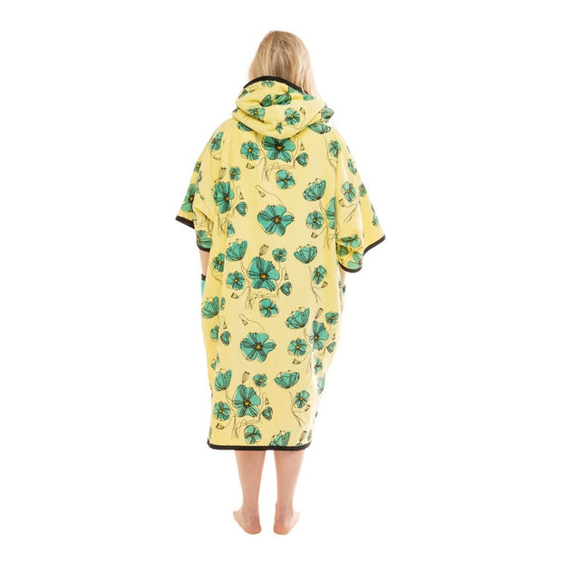 T Poncho - One Size - Coquelicot/Aqua - firstmasonicdistrict