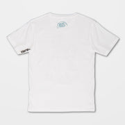 Kids Skele Flip T-shirt / White - firstmasonicdistrict