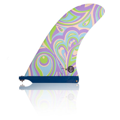 Seea Pivot 9.5 - Longboard Pivot Fin - Purple - firstmasonicdistrict