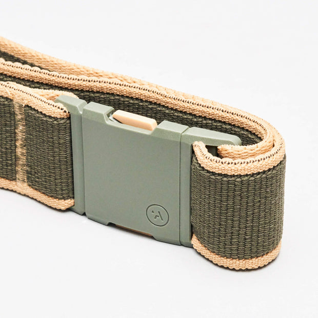 Carto A2 Stretch Belt - One Size - Ivy Green/Sand - firstmasonicdistrict