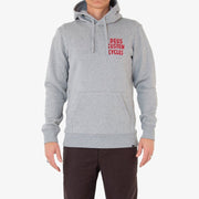 Illusions Hoodie - Mens Pullover Hoodie - Grey Marle - firstmasonicdistrict