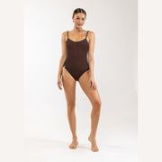 Wave Break Minimal One Piece - Chocolate - firstmasonicdistrict