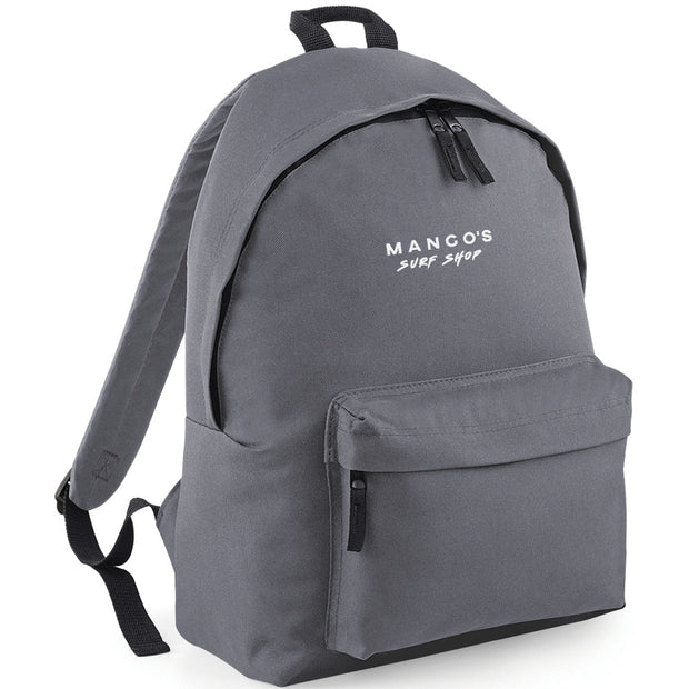 Mango's backpack | white logo - firstmasonicdistrict