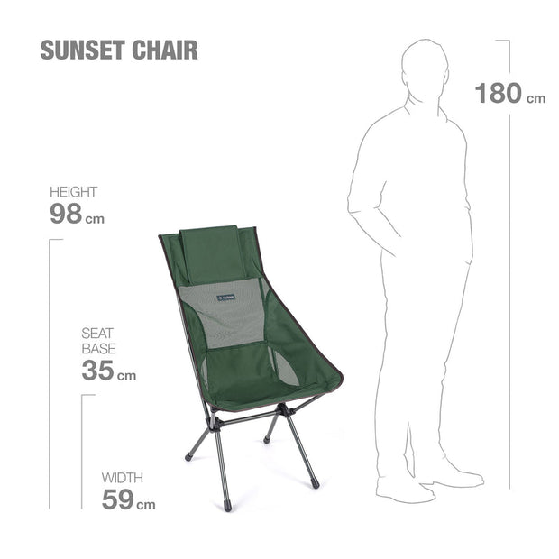 Sunset Chair | Forest Green/ Steel Grey | Chair - firstmasonicdistrict