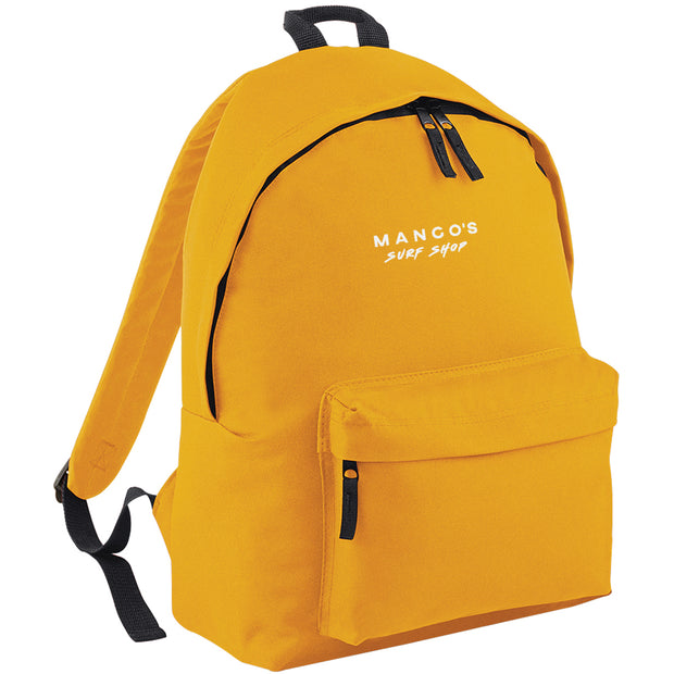 Mango's backpack | white logo - firstmasonicdistrict