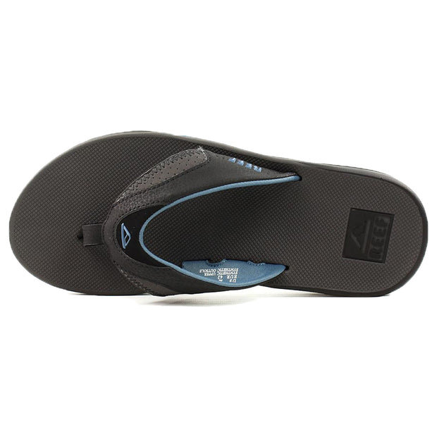 Fanning Mens Flip Flops | Grey/Light Blue