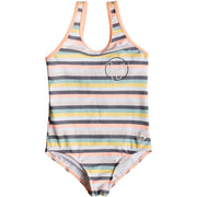 Surf Shop, Surf Clothing, Roxy, Lets Go Surfing One Piece Swimsuit, Bikinis, Salmon Candy Stripes