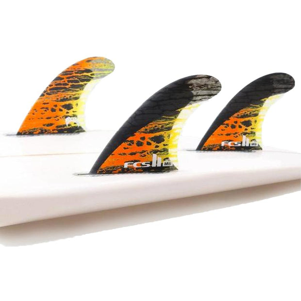 Surf Shop, Surf Hardware, FCS, MD PC Carbon Tri Fins, Small, Fins, Orange