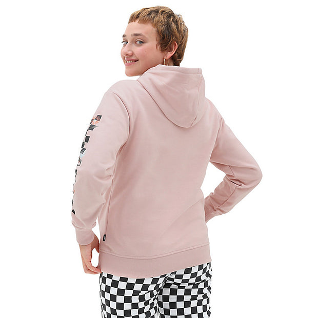 Wyld Tangle Micro Ditsy Pullover Hoodie - Womens Hoodie - Rose Smoke - firstmasonicdistrict