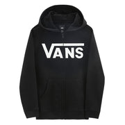 Boys Vans Classic Zip Hoodie / Black/White - firstmasonicdistrict