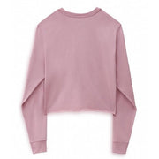 Womens Junior V Long Sleeve Crop Top / Lilas Pink - firstmasonicdistrict